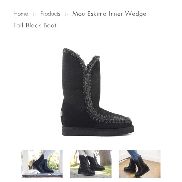 Mom Inner wedge Eskimo  boots - short - Picture 3 of 3